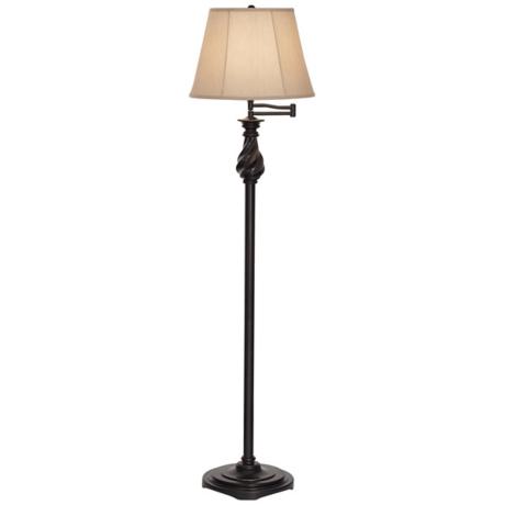 Swing  Floor Lamps on Restoration Bronze Swing Arm Floor Lamp   Lampsplus Com