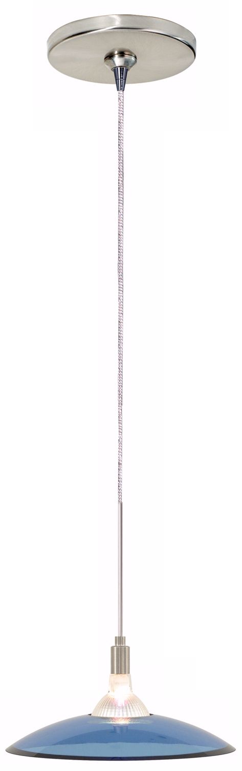 Diz Steel Blue Satin Nickel Tech Lighting Mini Pendant