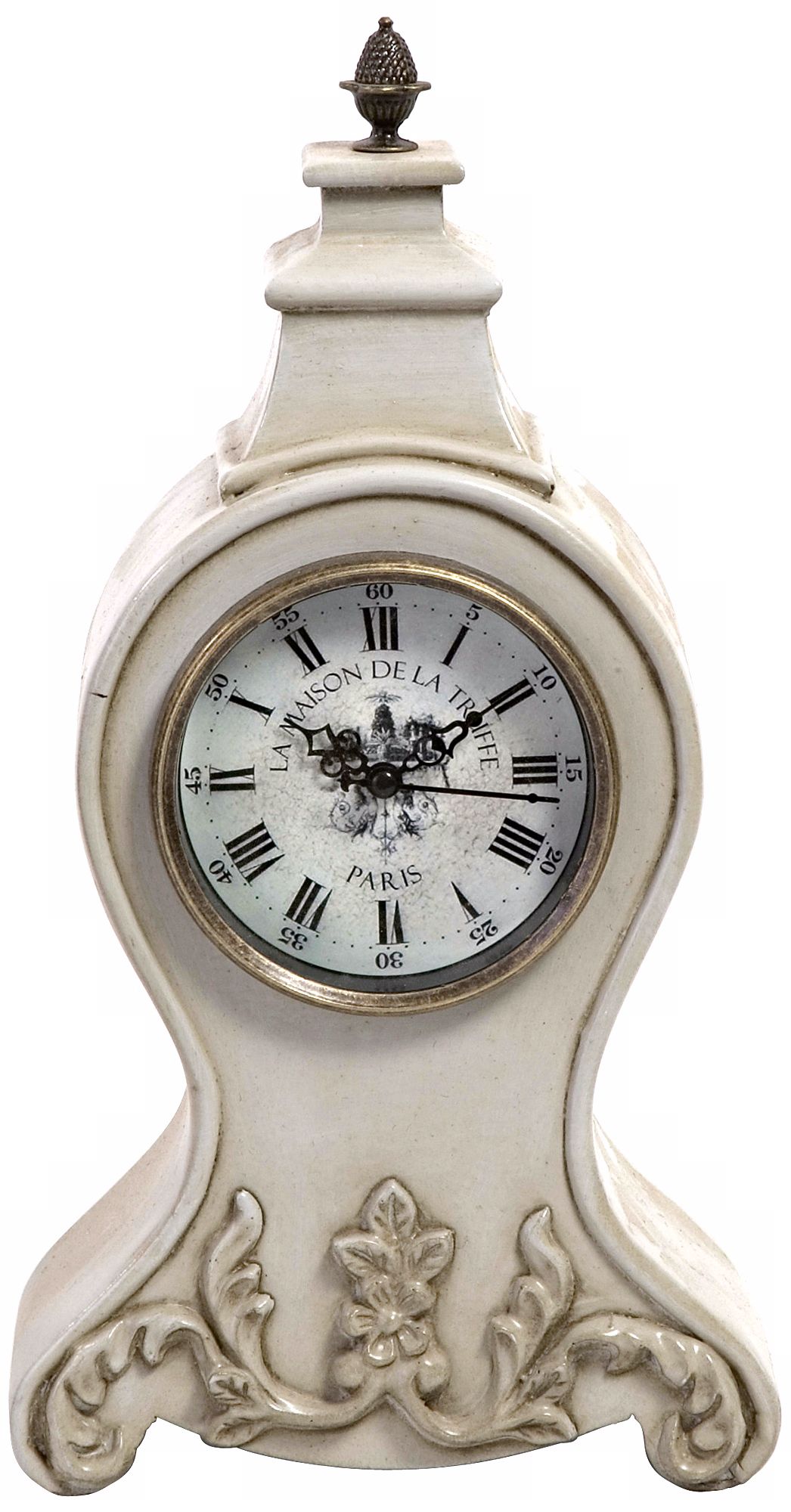Light Grey 13 1/4" High Table Top Clock