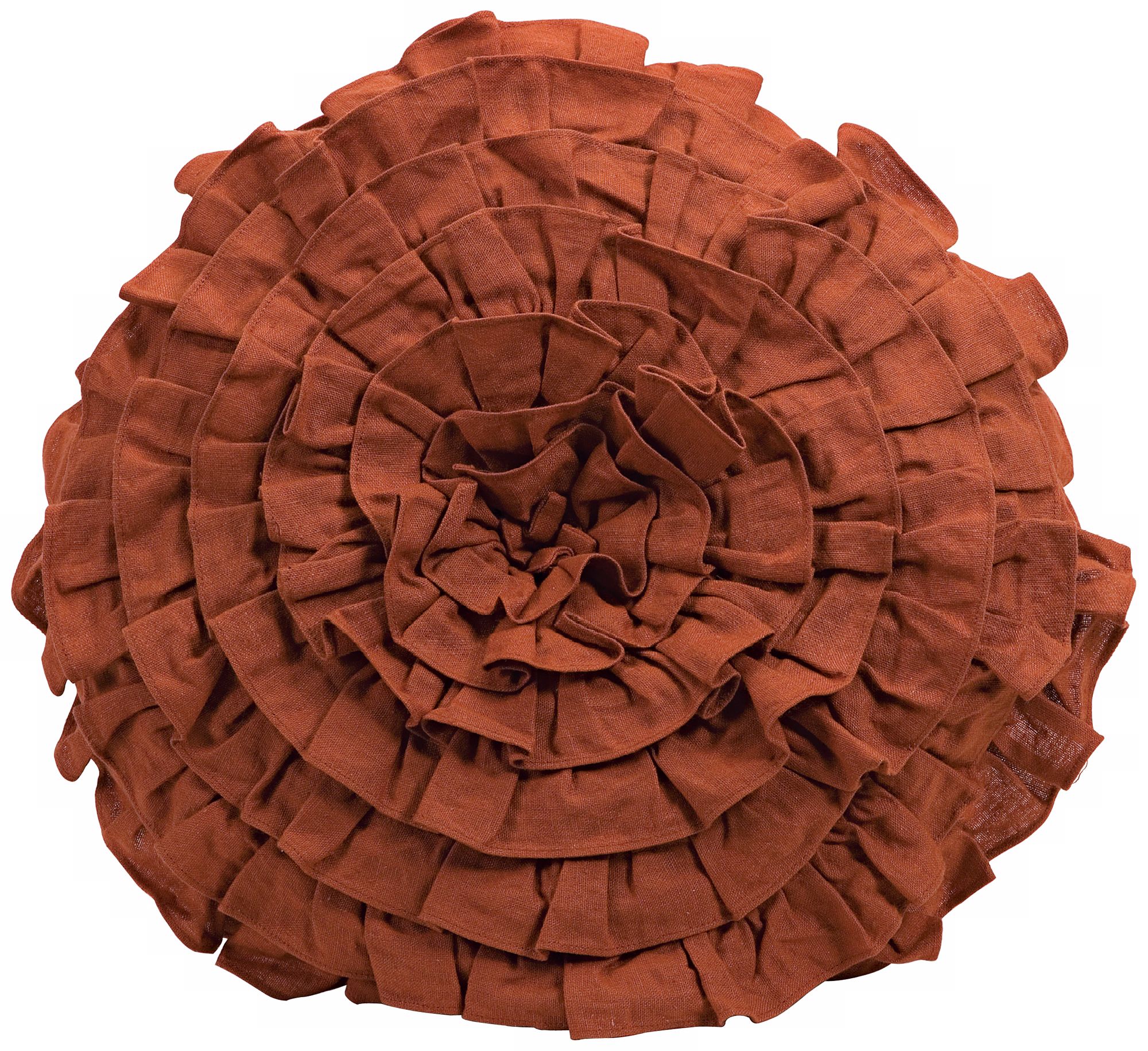 Norida Round Ruffled Pillow