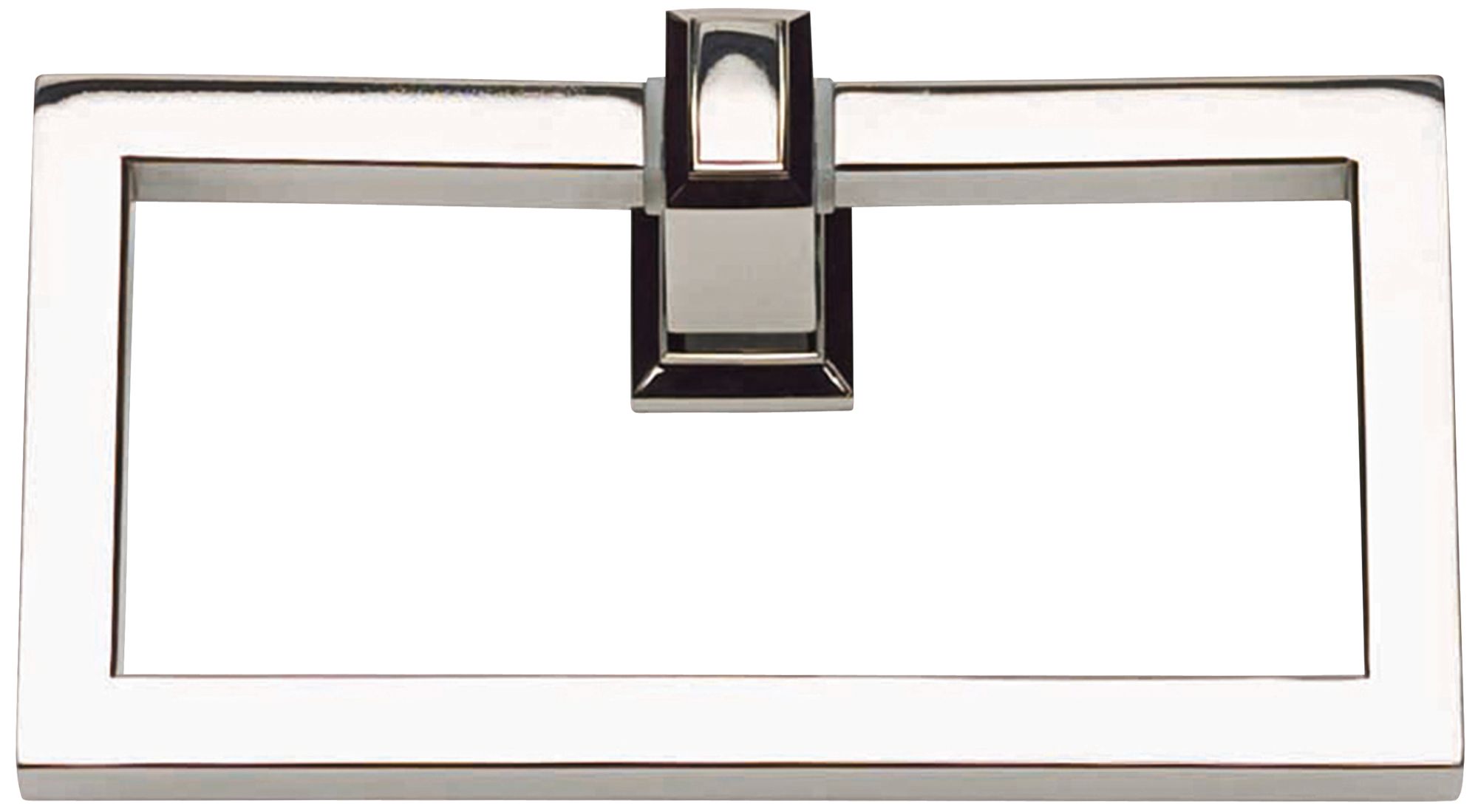 Sutton Place 6 3/4"W Polished Nickel Towel Ring
