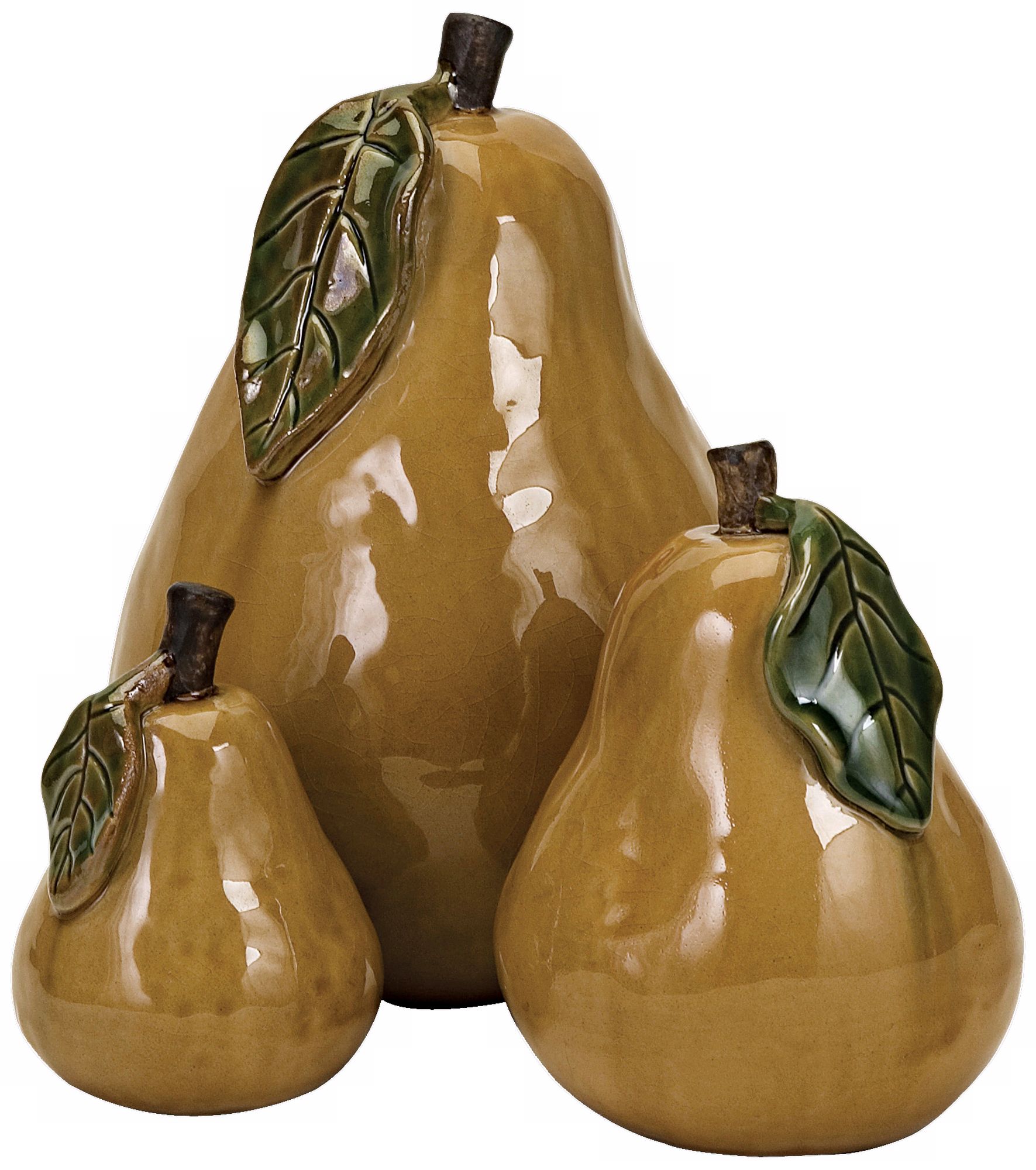Set of 3 Ceramic Pears