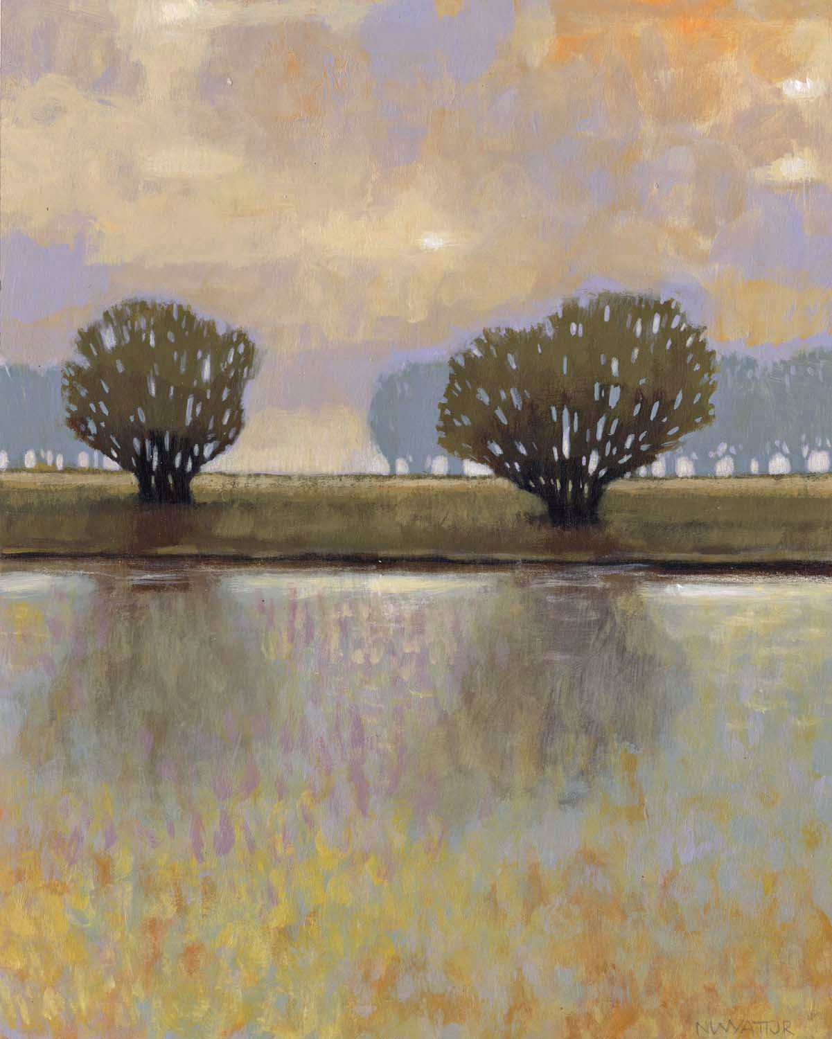 Dreamer's Lake II Giclee 30" High Canvas Wall Art