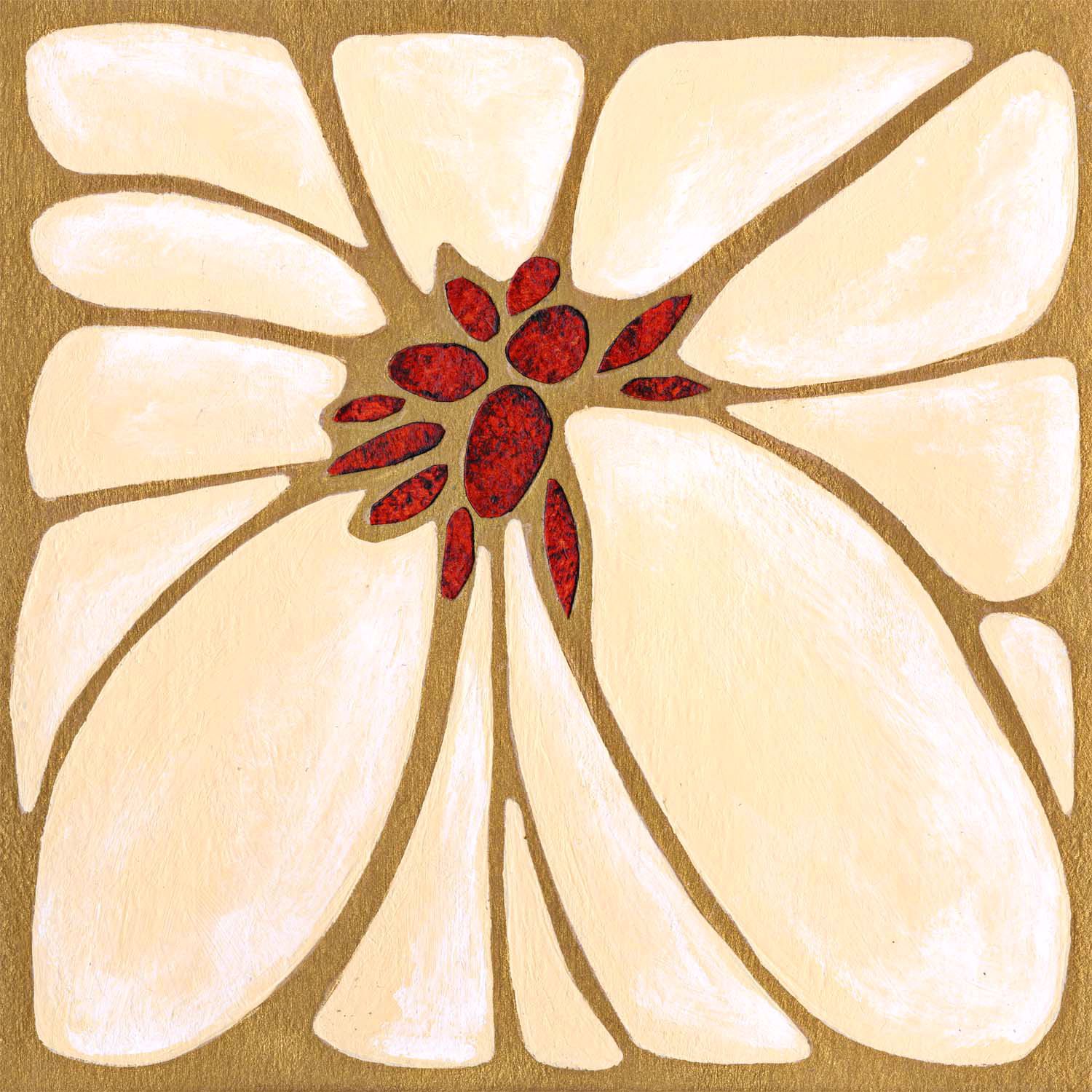 Garnet Moderna II Giclee 24" Square Canvas Wall Art