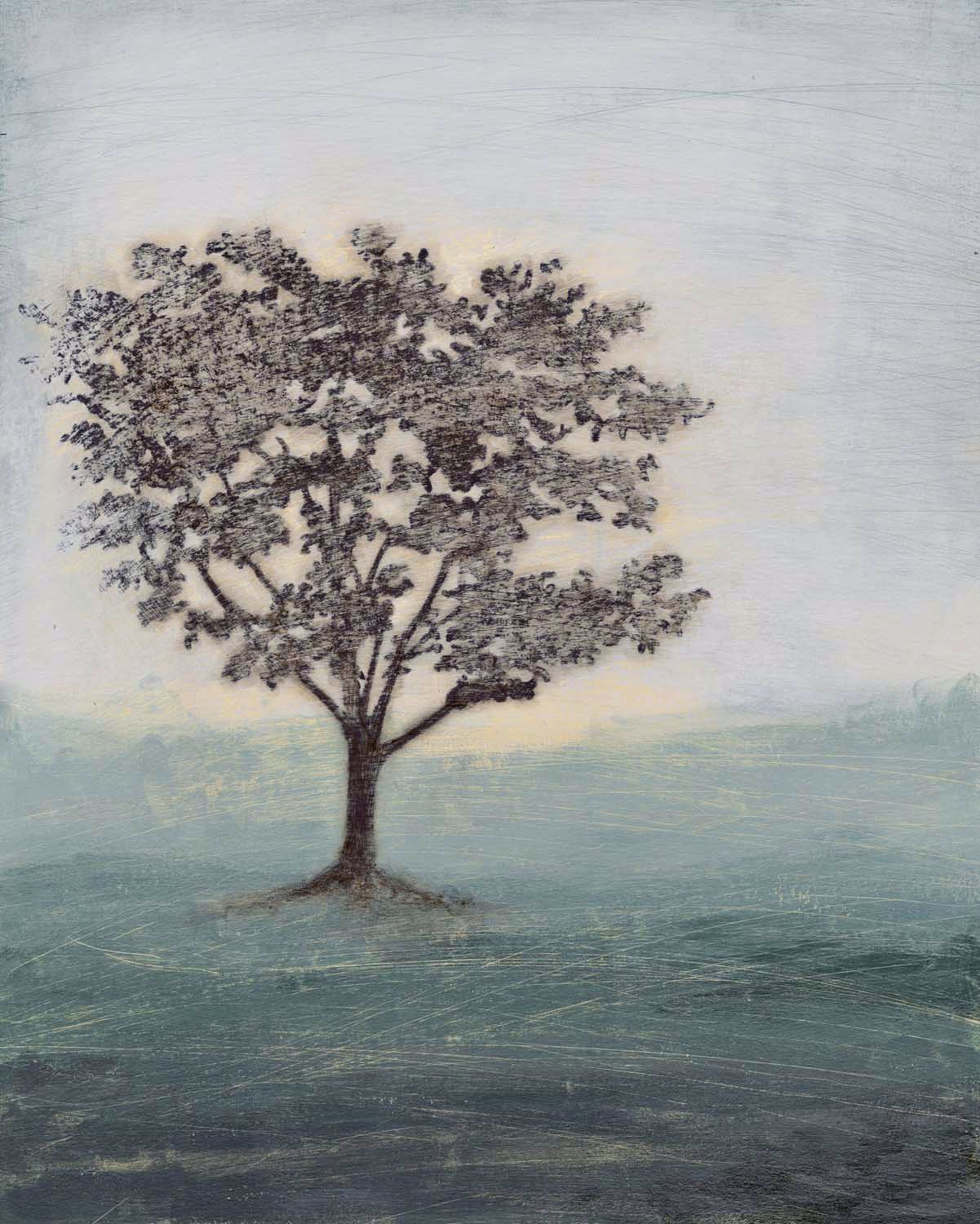 Misty Memory I Giclee 30" High Canvas Wall Art