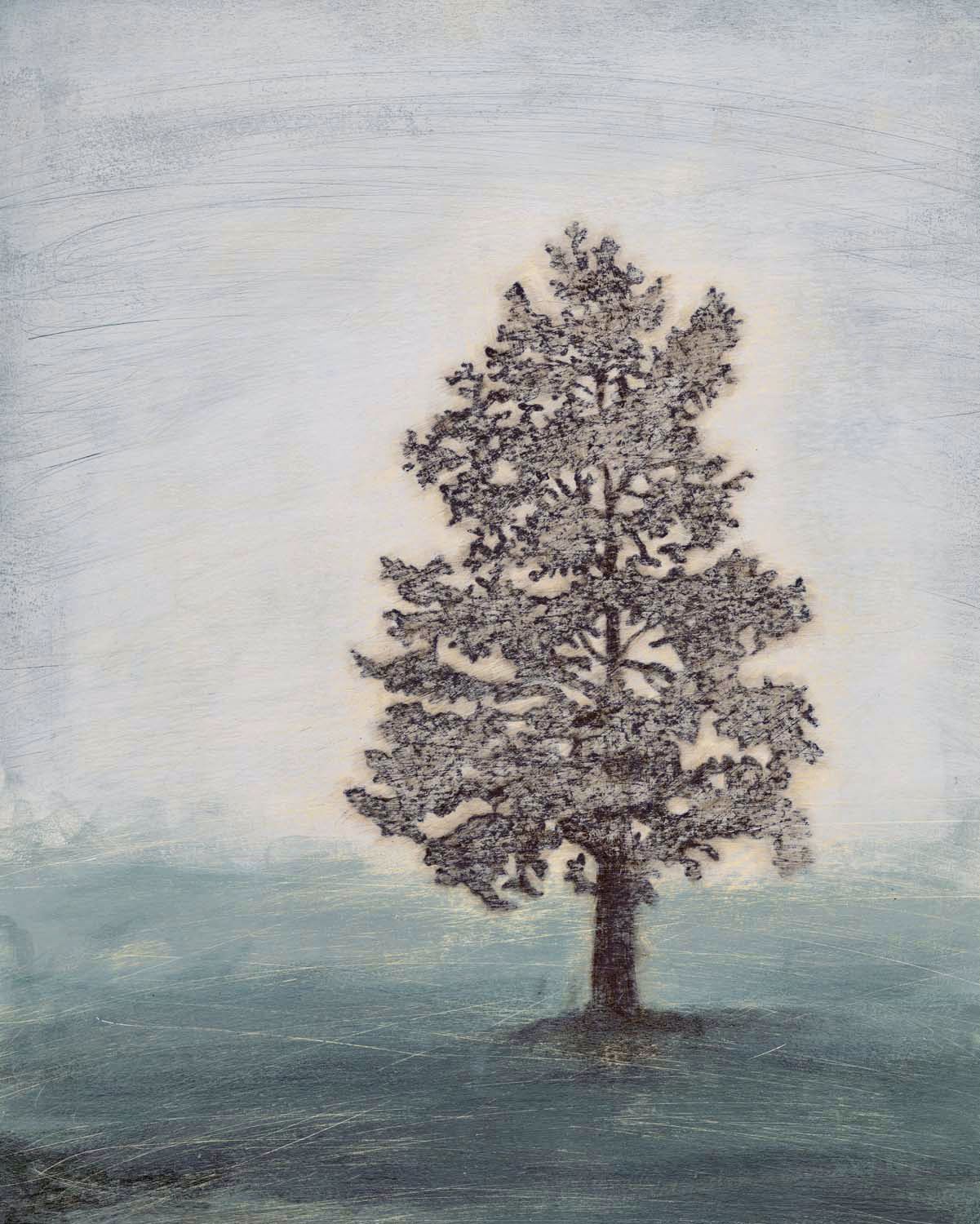 Misty Memory II Giclee 30" High Canvas Wall Art