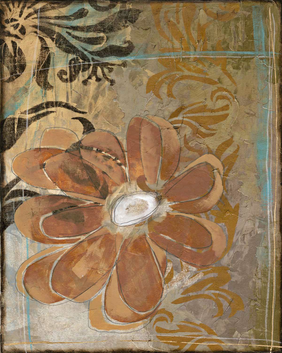 Floral Abstraction II Giclee 24" High Canvas Wall Art