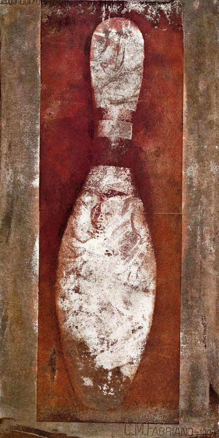 Single Red Giclee 36" High Canvas Wall Art