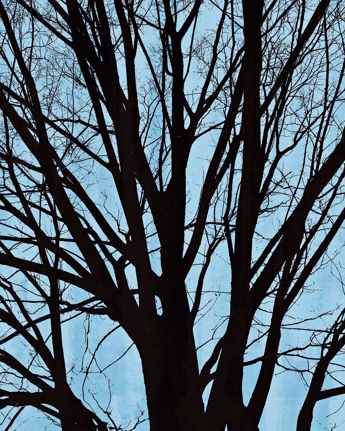 Blue Tree Poetry Center Giclee 24" High Canvas Wall Art