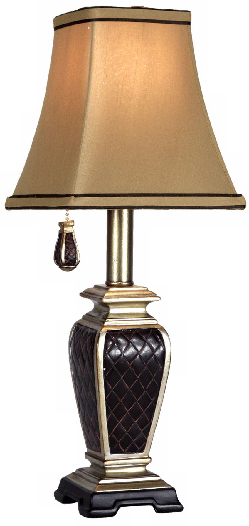 Brompton Collection Black Diamond Pattern Accent Lamp