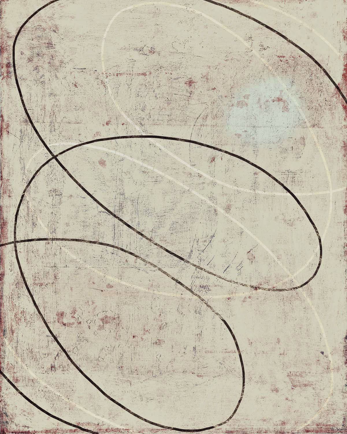 Spiral Works Cream Giclee 30" High Canvas Wall Art