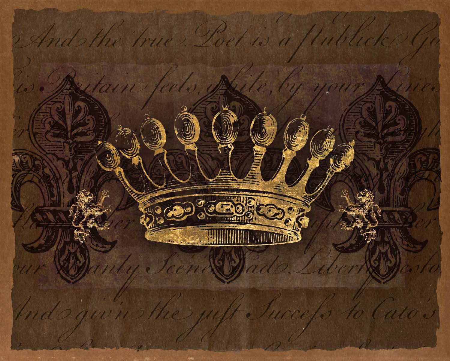 Dark Crowns 1 Giclee 20" High Canvas Wall Art