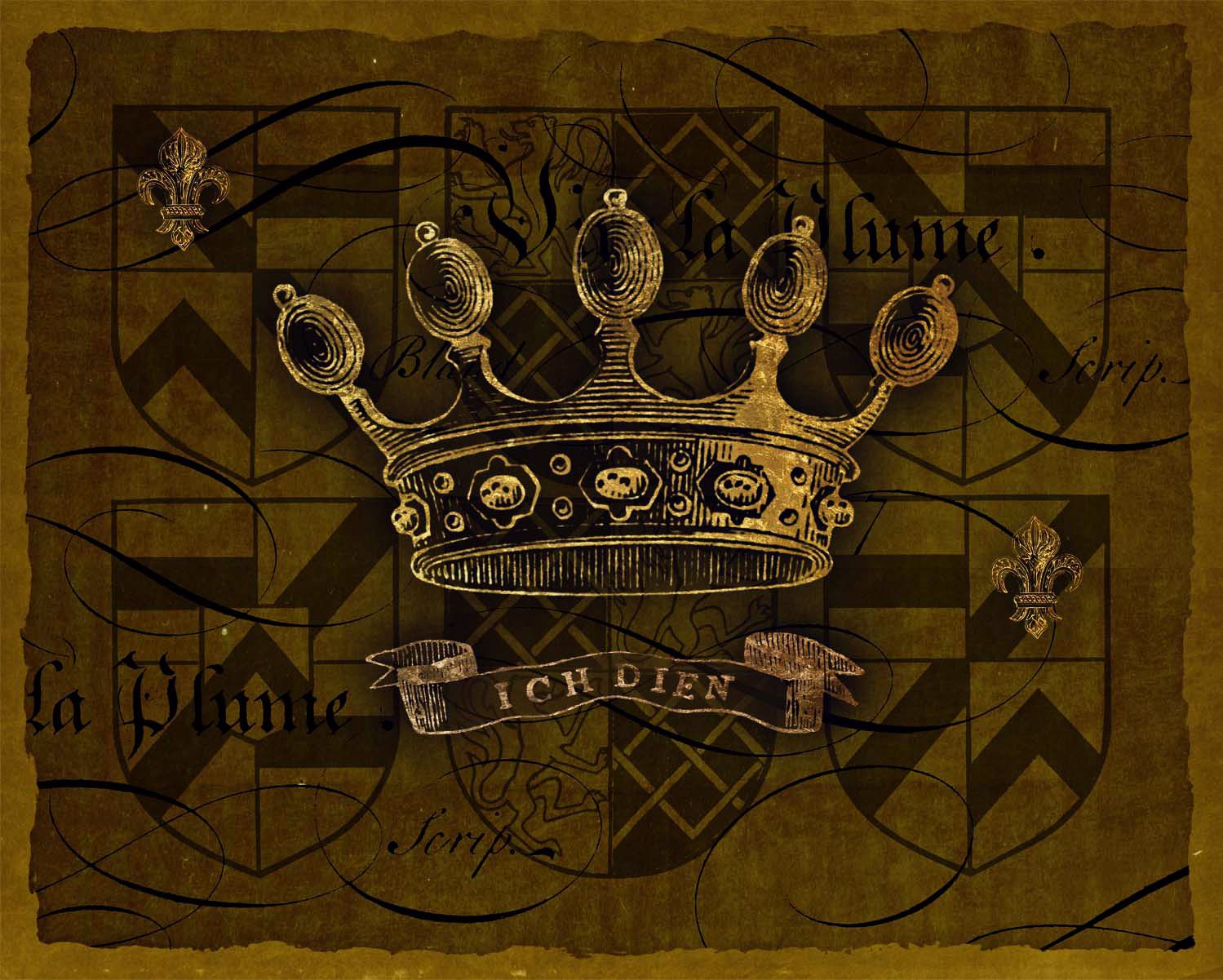 Dark Crowns 4 Giclee 20" High Canvas Wall Art