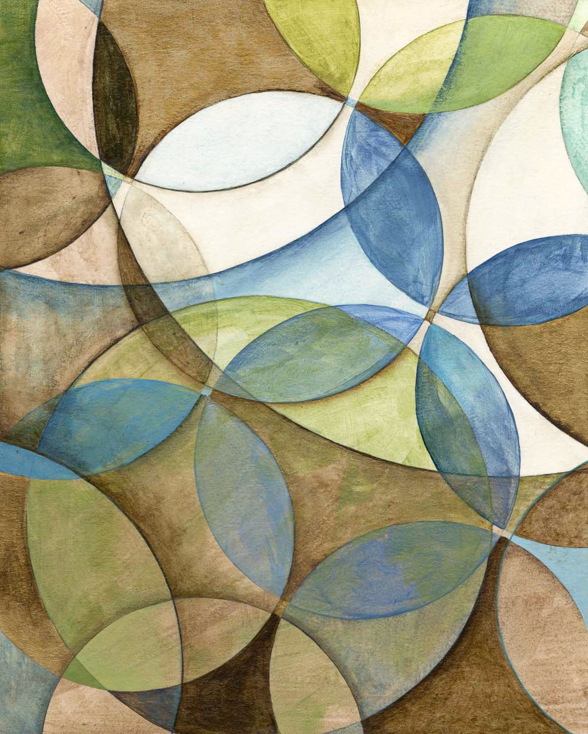 Circulate I Giclee 30" High Canvas Wall Art