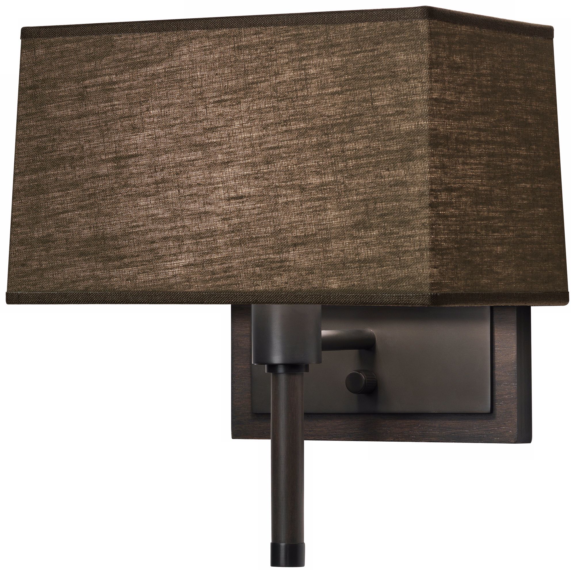 Robert Abbey Adaire Bronze Truffle Plug-In Wall Lamp