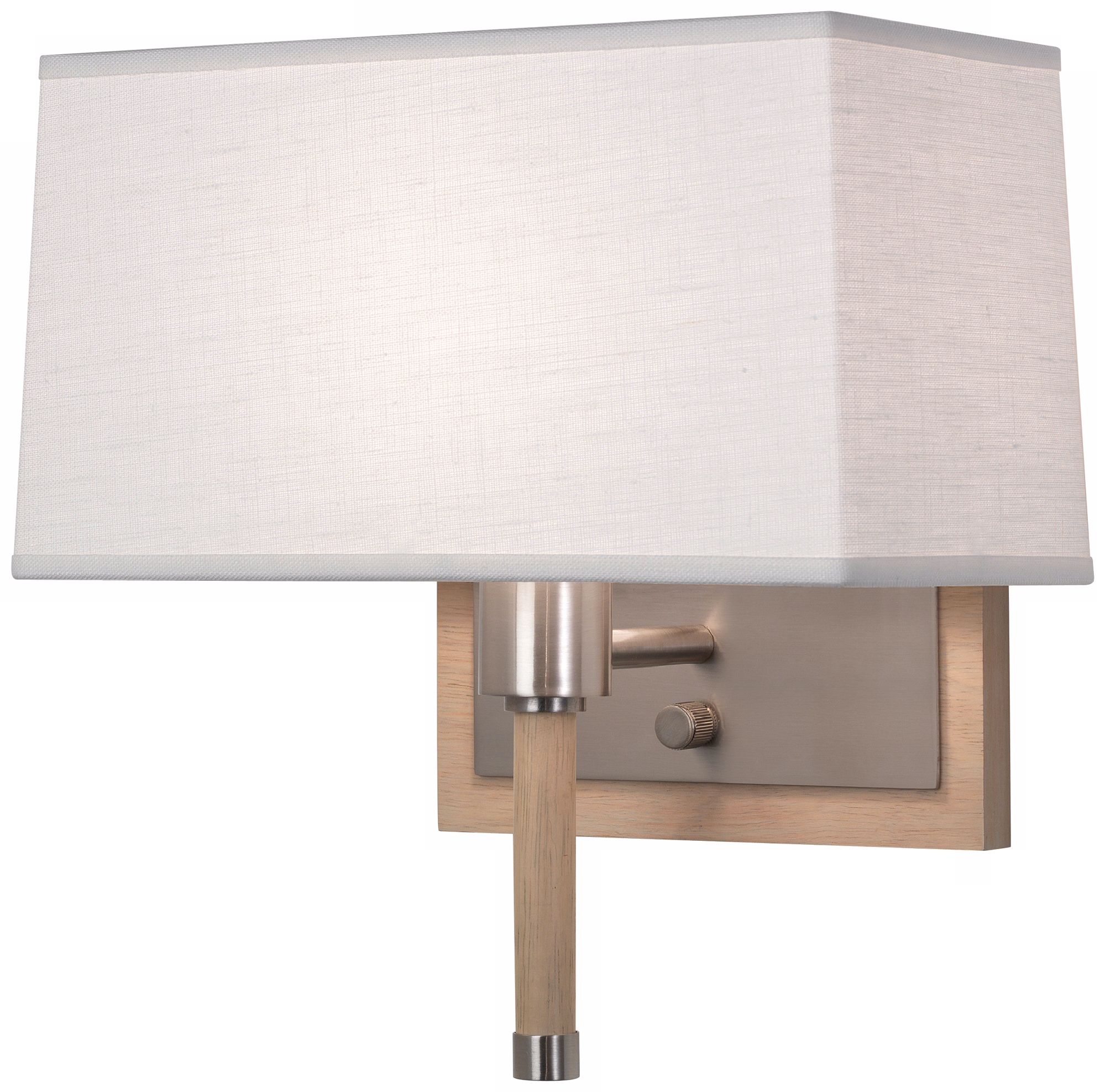 Robert Abbey Adaire Nickel Oyster Plug-In Wall Lamp