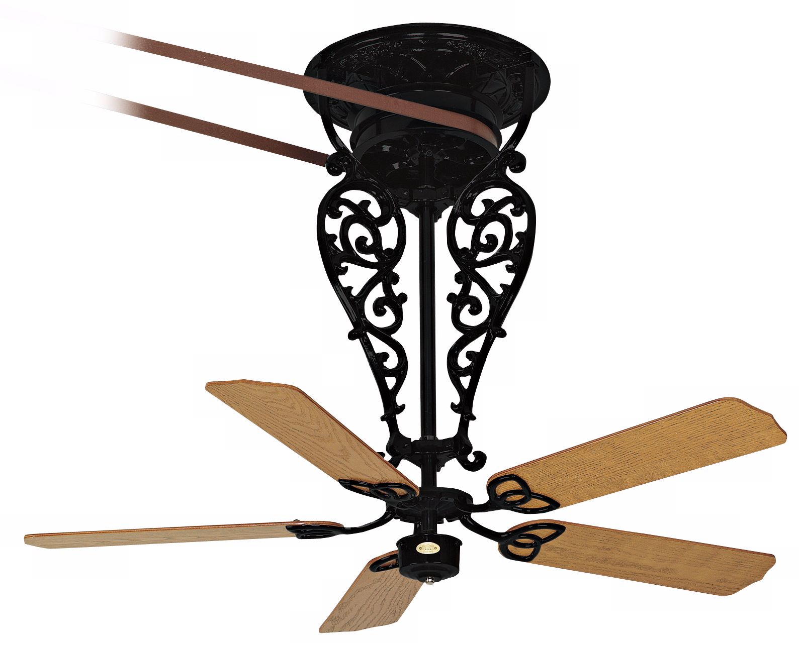 36" Fanimation Bourbon Street Belt-drive Black Ceiling Fan