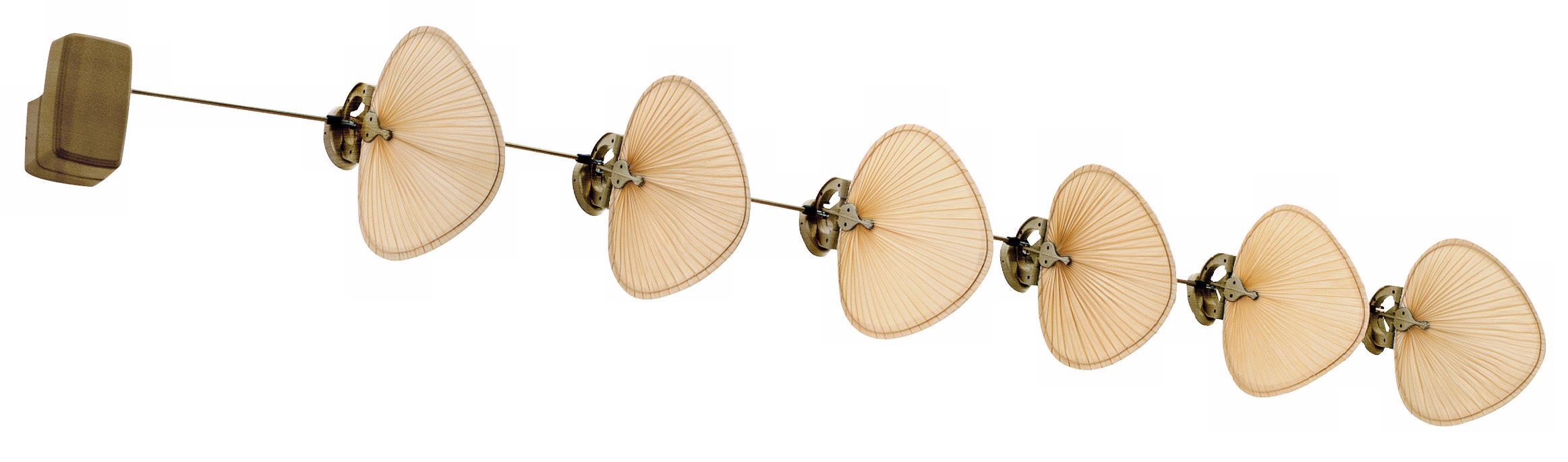 Fanimation Punkah Antique Brass Palm Leaf Blades Fan