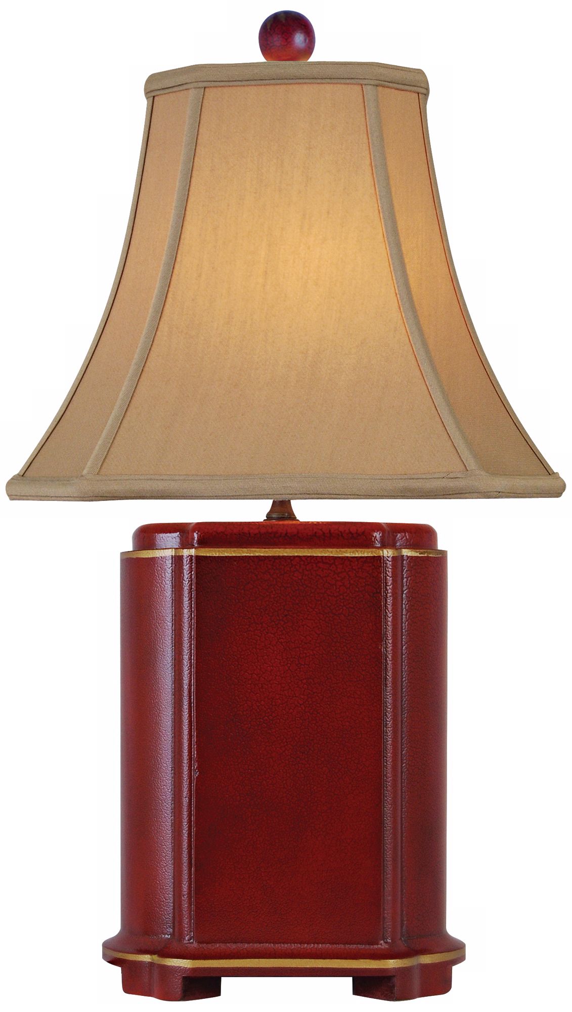 Red Lacquer Box Table Lamp