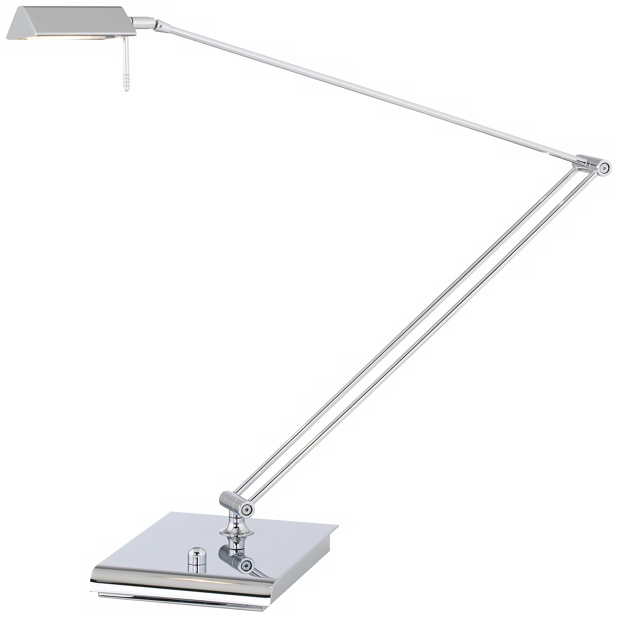 Holtkoetter Bernie Series Square Chrome Desk Lamp