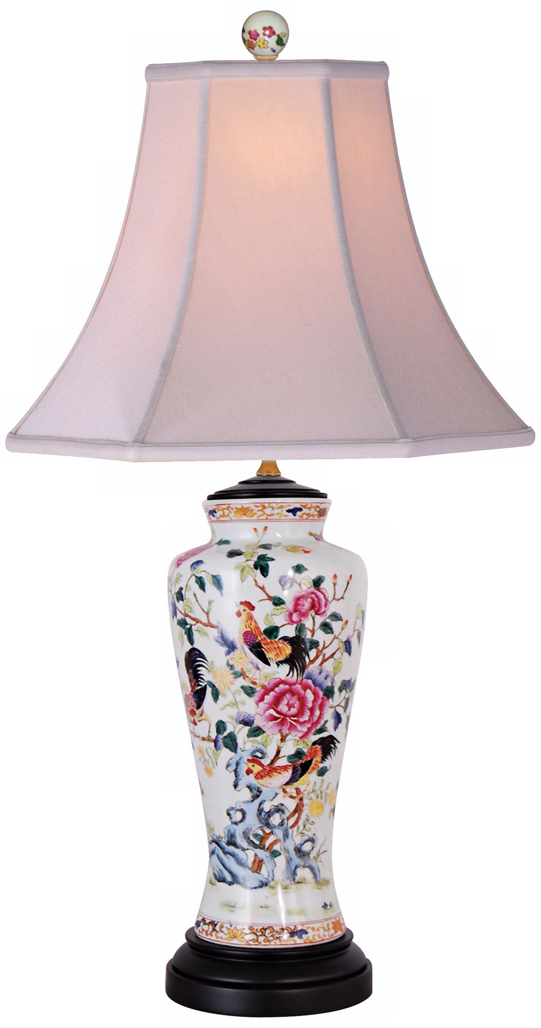 Famille Rose Vase Porcelain Table Lamp