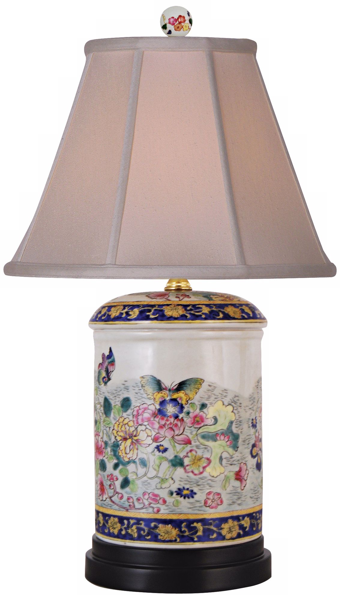 Famille Rose Jar Porcelain Table Lamp