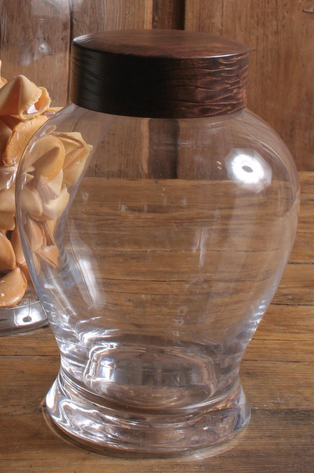 Small Glass Urn Jar