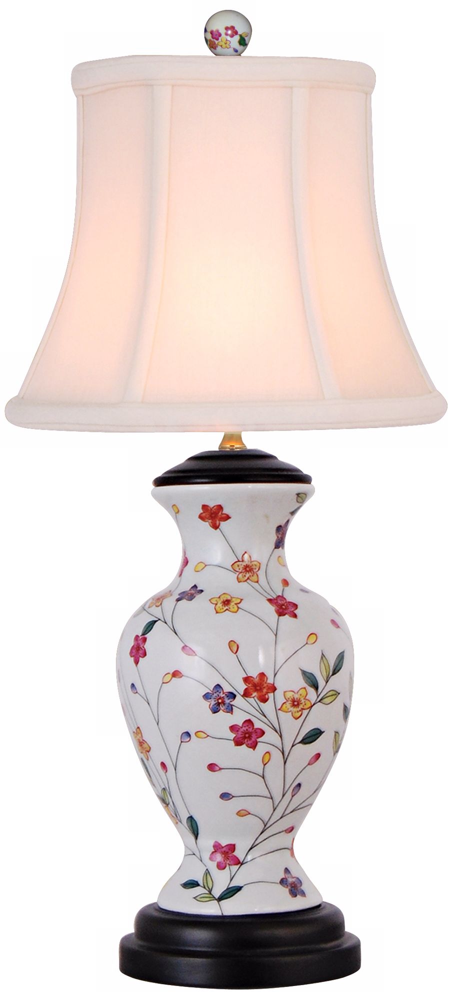 Floral Vase Petite Porcelain Table Lamp N2083