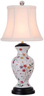 Floral Vase Petite Porcelain Table Lamp N2083