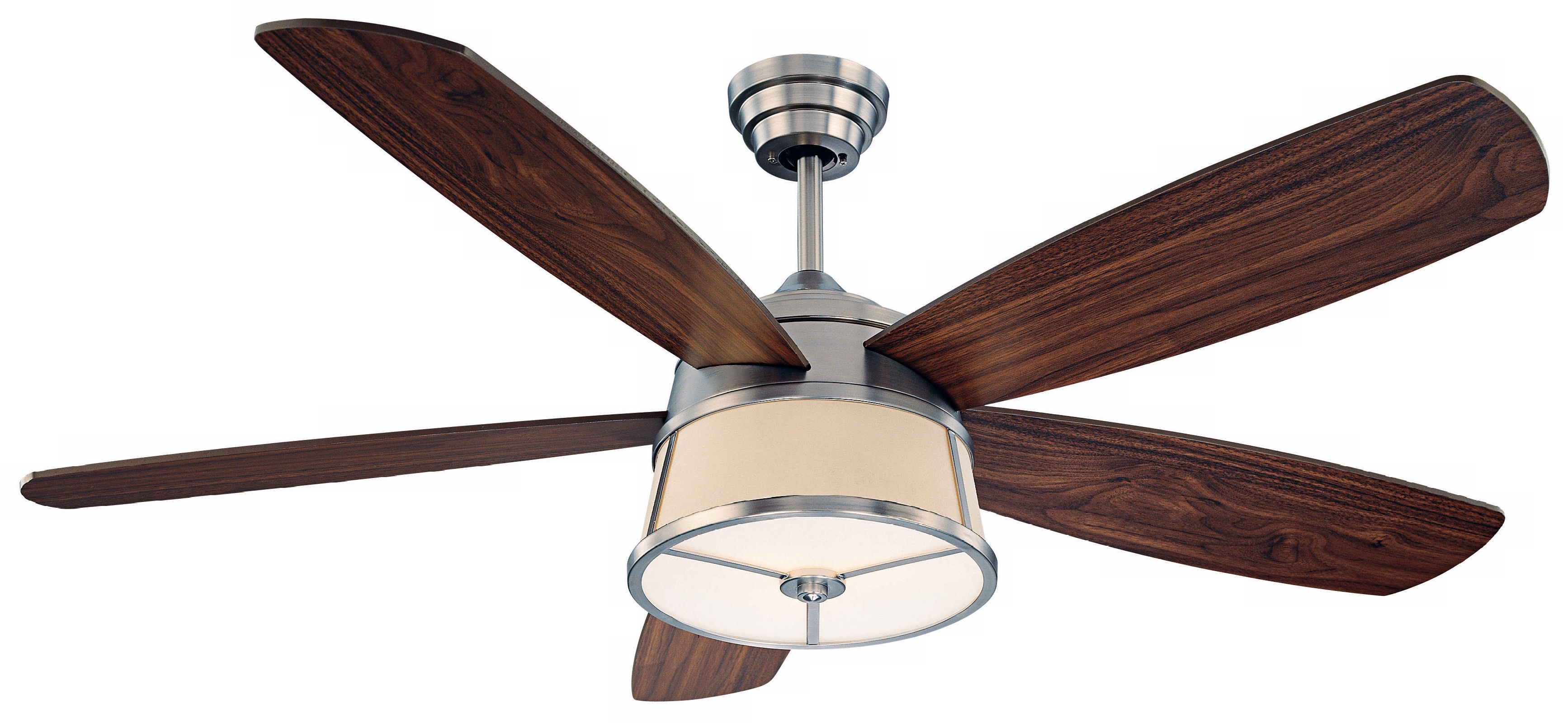 52" Savoy House San Remo Satin Nickel Ceiling Fan