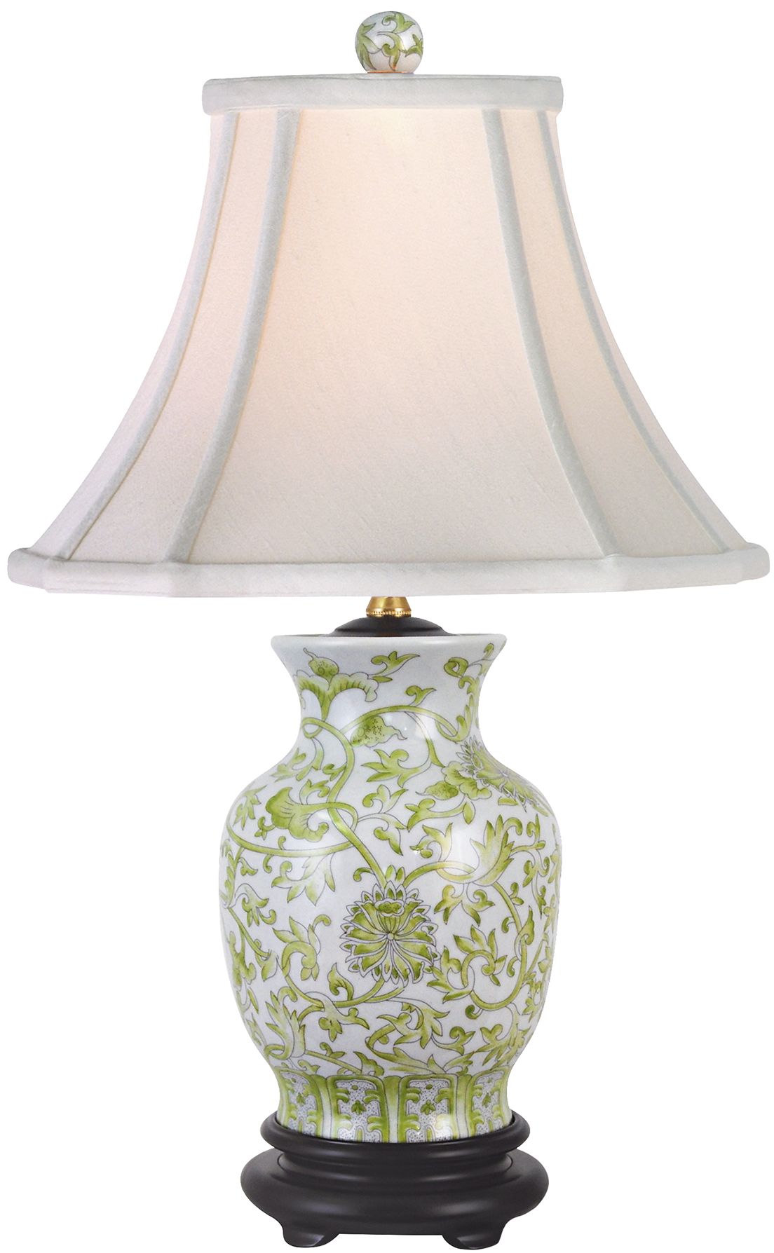 Lemon Green Porcelain Vase Table Lamp