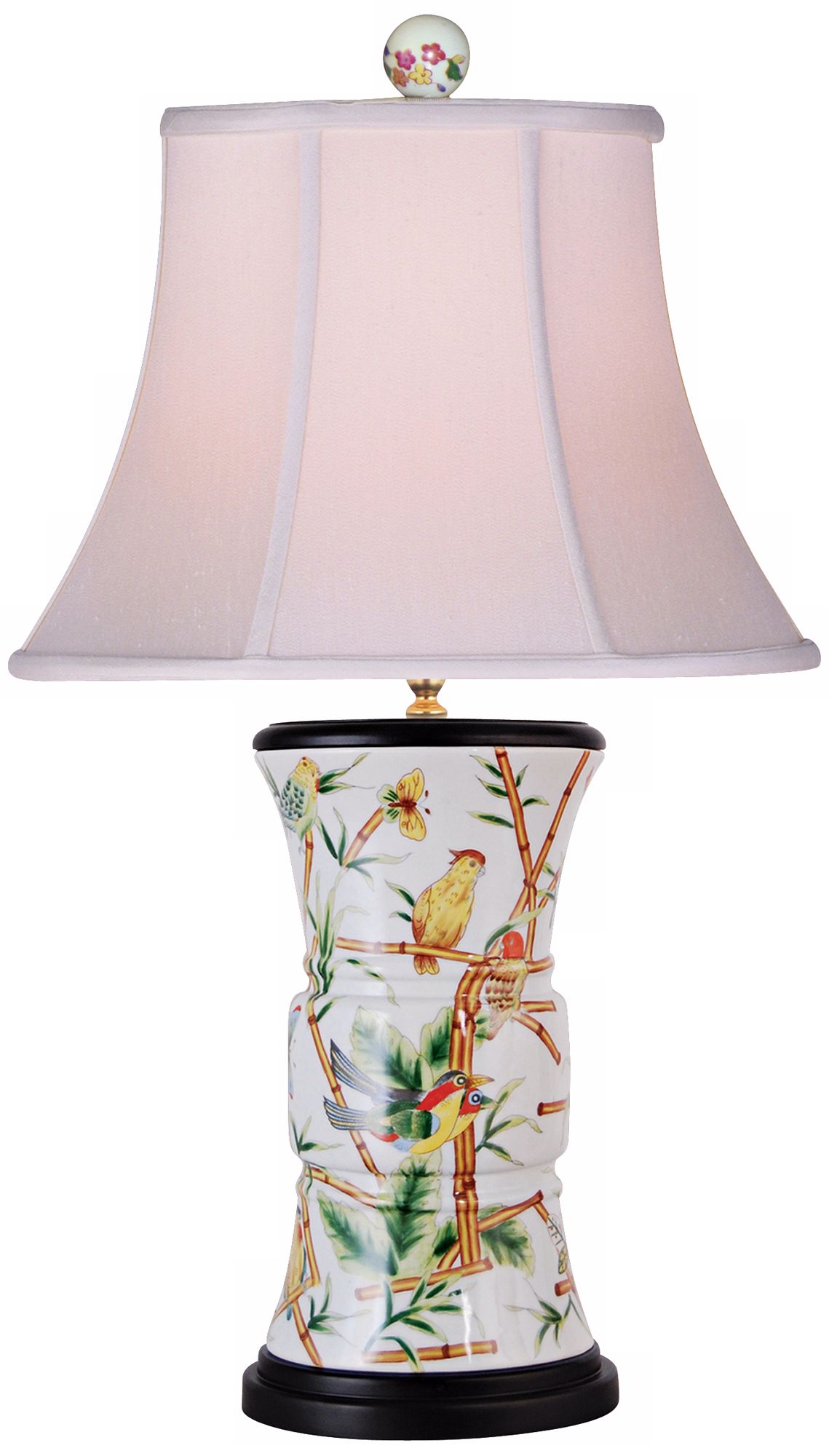 Parrots Porcelain Table Lamp