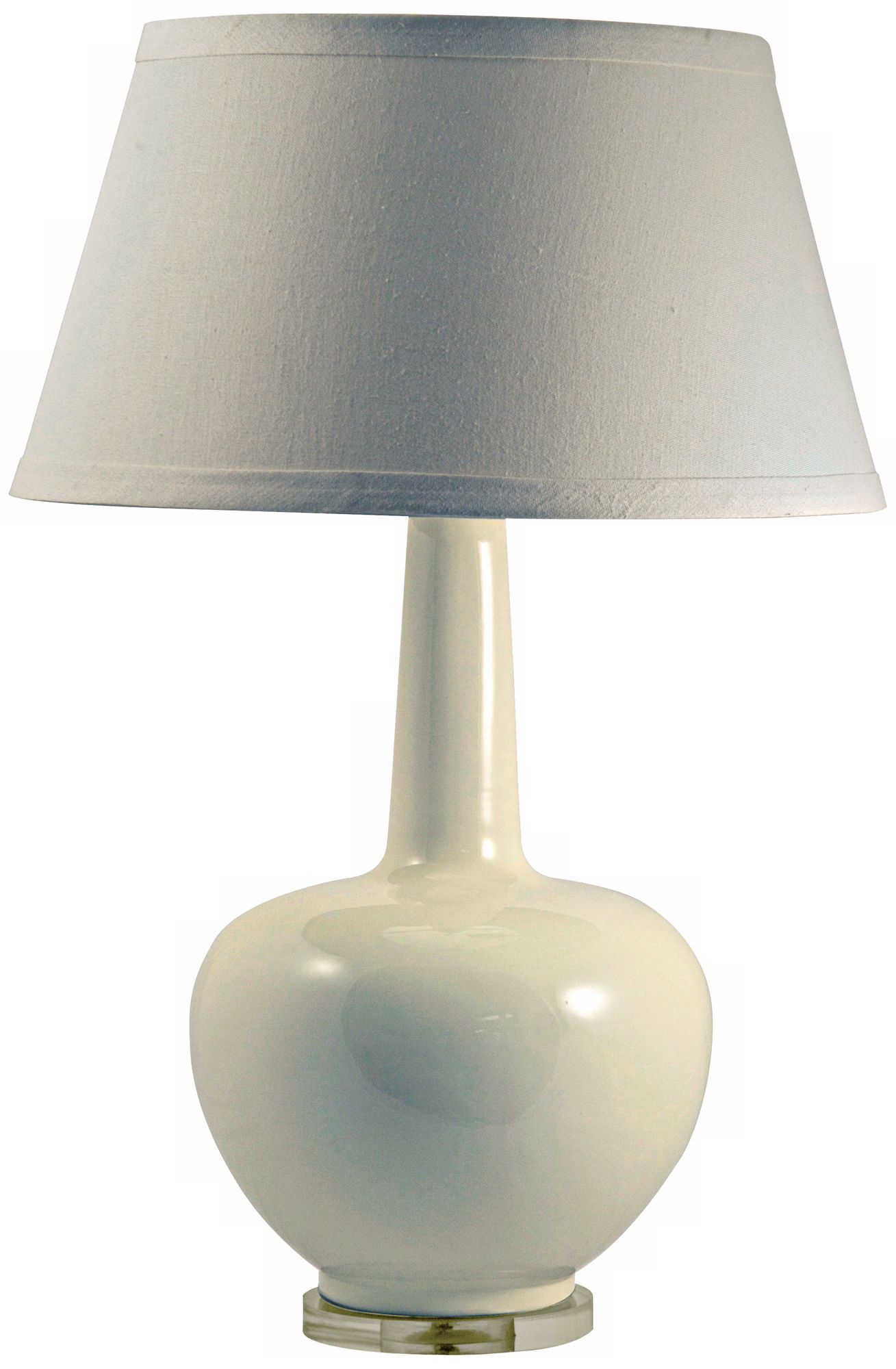 Cream Porcelain Urn Table Lamp