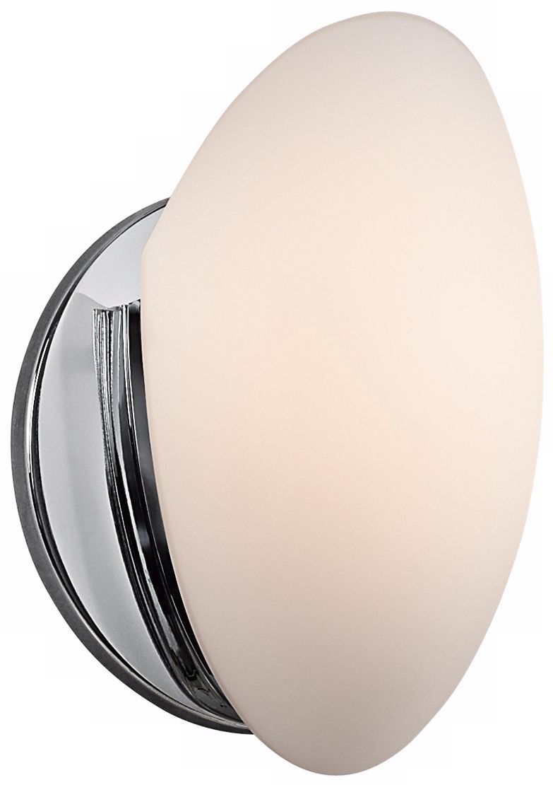 Kichler Chrome with Opal Glass 8" High ADA Wall Sconce
