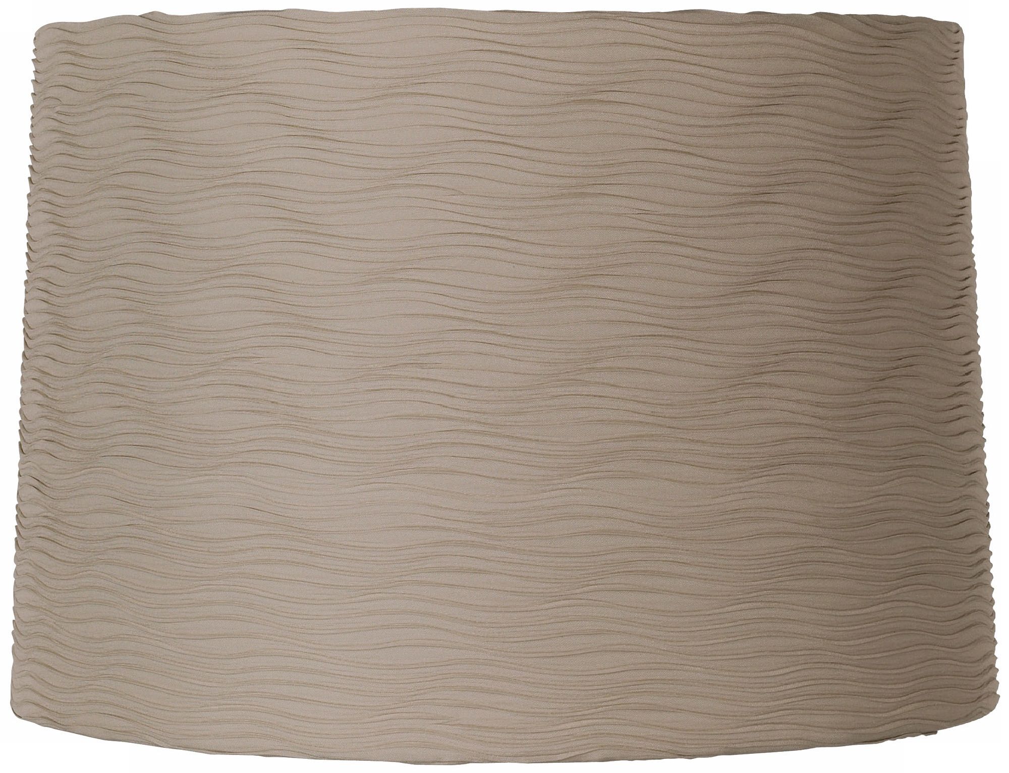 Taupe Horizontal Wave Pleat Shade 15x16x11 (Spider)