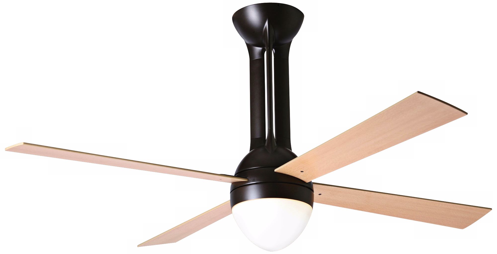 52" Period Arts Eclipse Bronze Maple Light Kit Ceiling Fan