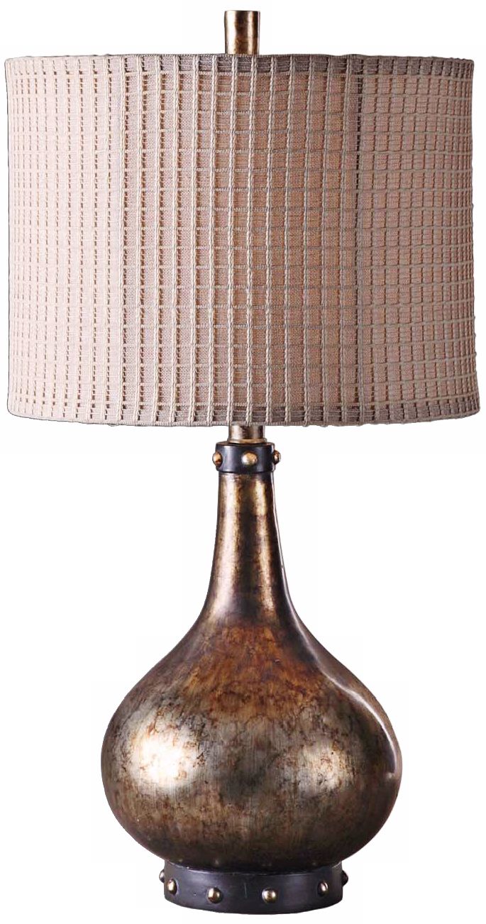 Uttermost Kelani Antiqued Champagne Leaf Table Lamp