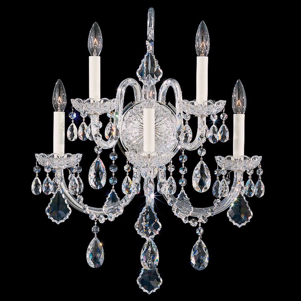 Schonbek Olde World Collection 23" High Crystal Wall Sconce