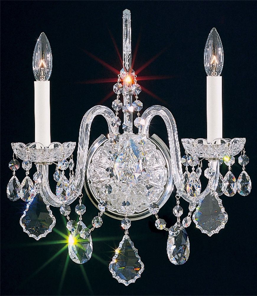 Schonbek Olde World Collection 16" High Crystal Wall Sconce