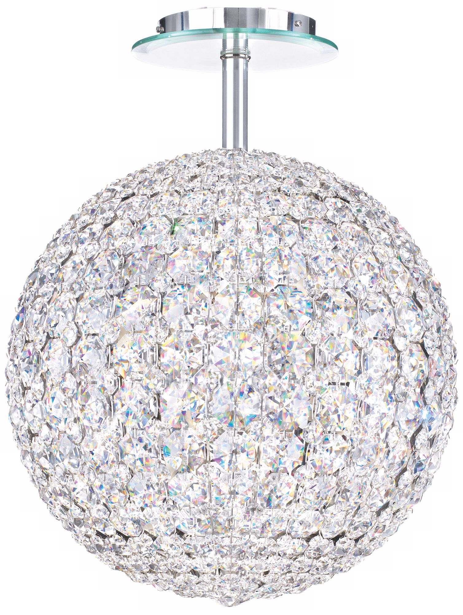 Schonbek Da Vinci Collection 12" Wide Crystal Ceiling Light