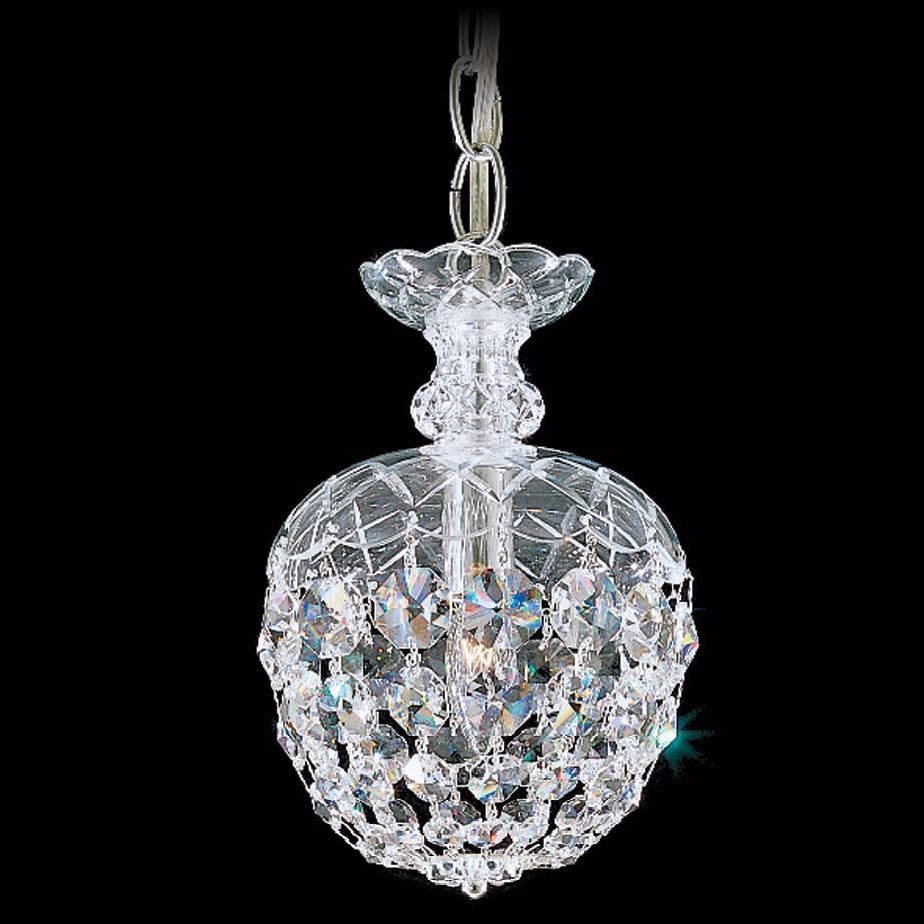 Schonbek Olde World Collection 6" Crystal Mini Pendant Light
