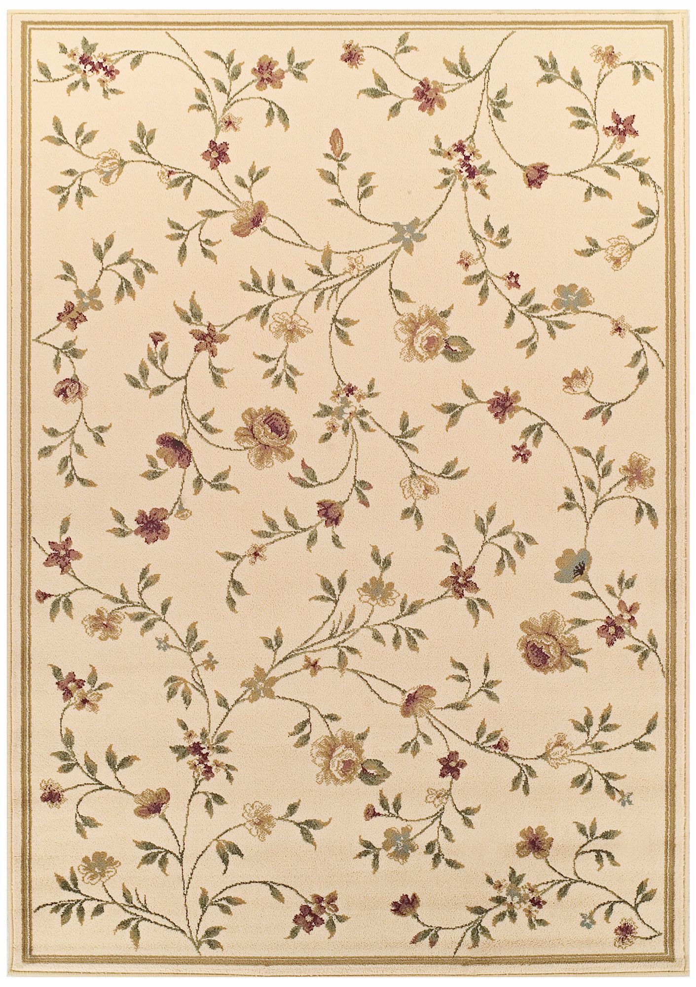 Elm Park Collection Hermosa Ivory Area Rug
