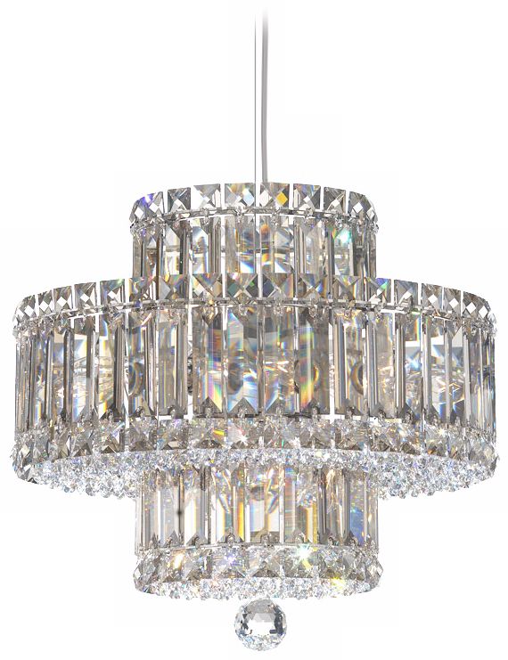 Schonbek Plaza Collection 9-Light Crystal Pendant Chandelier