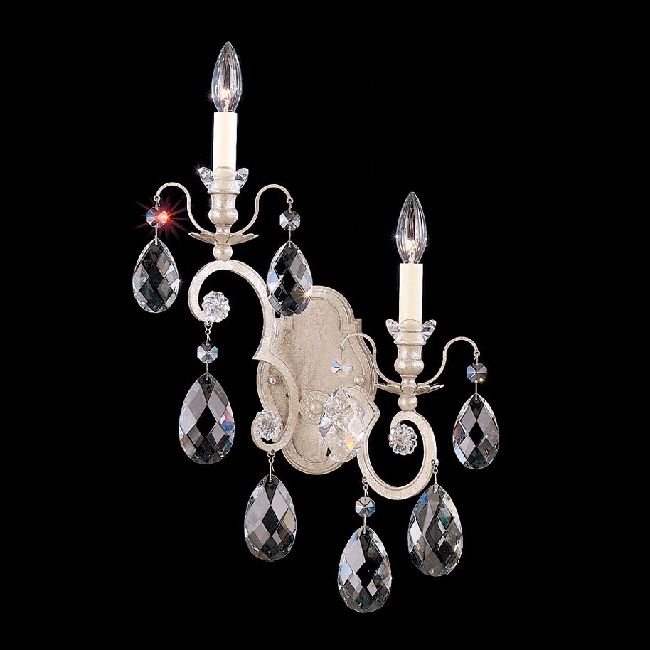 Schonbek Renaissance Collection 14" Left Crystal Wall Sconce