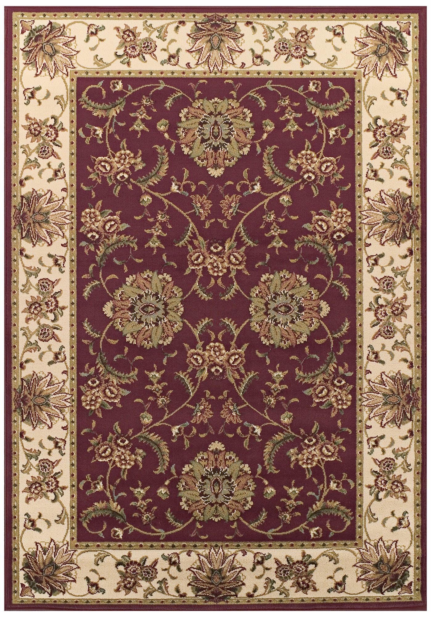 Elm Park Collection Hamilton Red Area Rug
