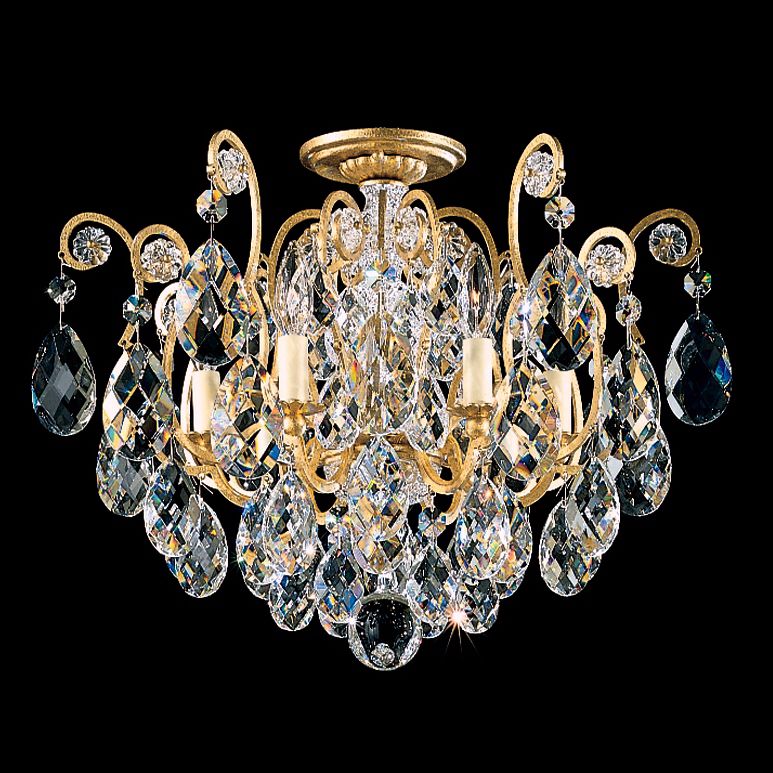 Schonbek Renaissance Collection 20" Crystal Ceiling Light
