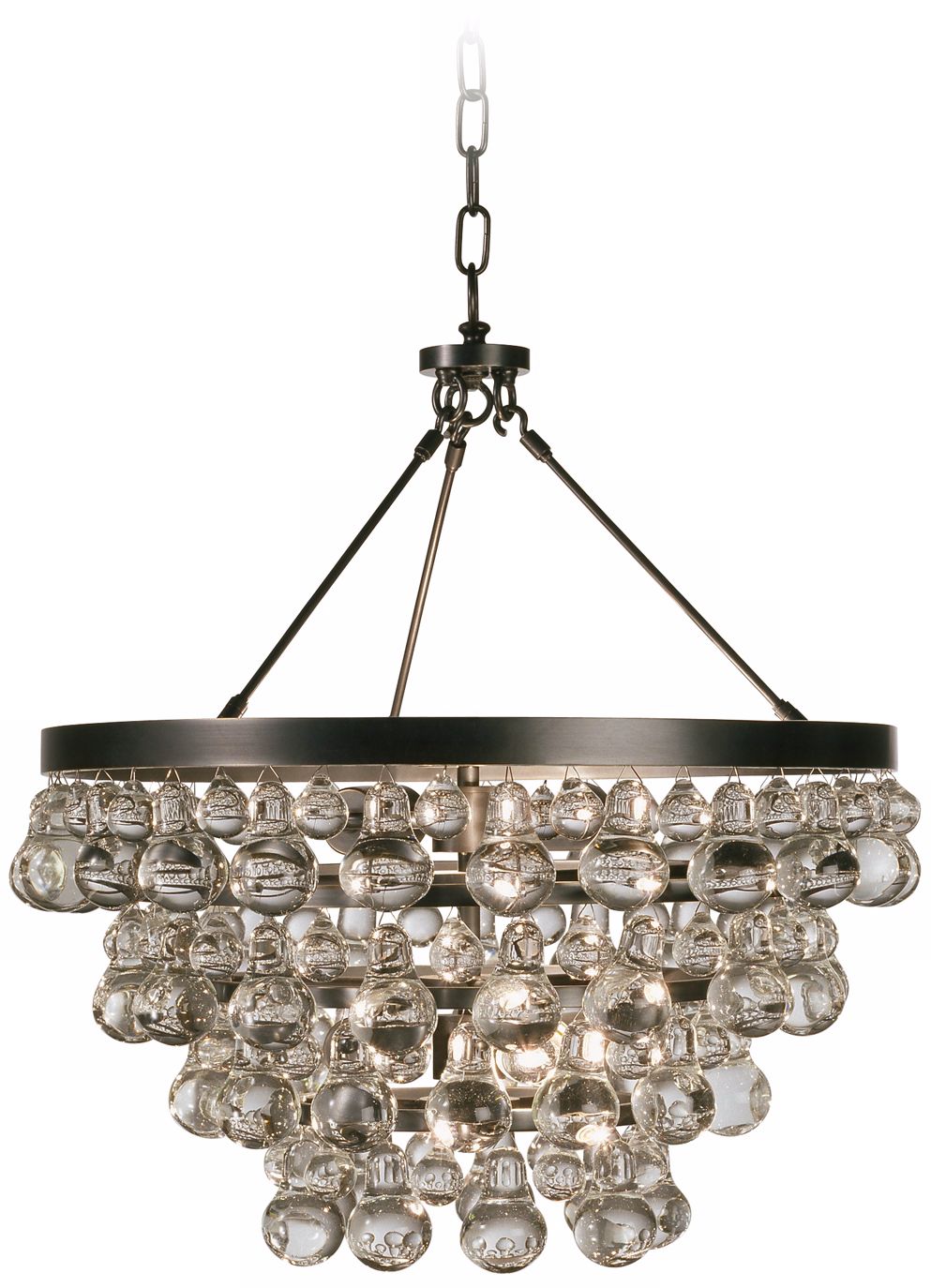 Robert Abbey Bling Collection Convertible Bronze Chandelier