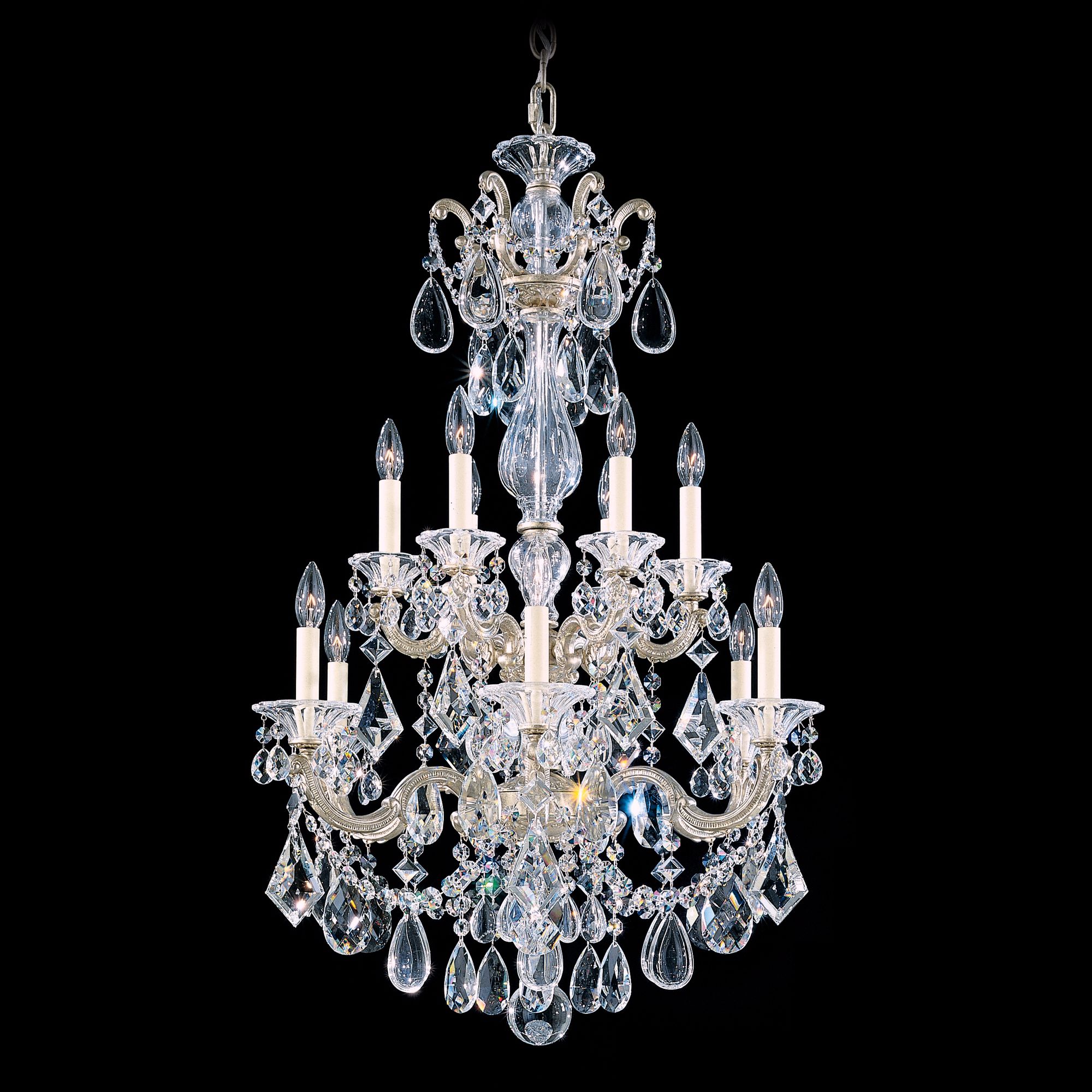 Schonbek La Scala Collection 25" 2-Tier Crystal Chandelier