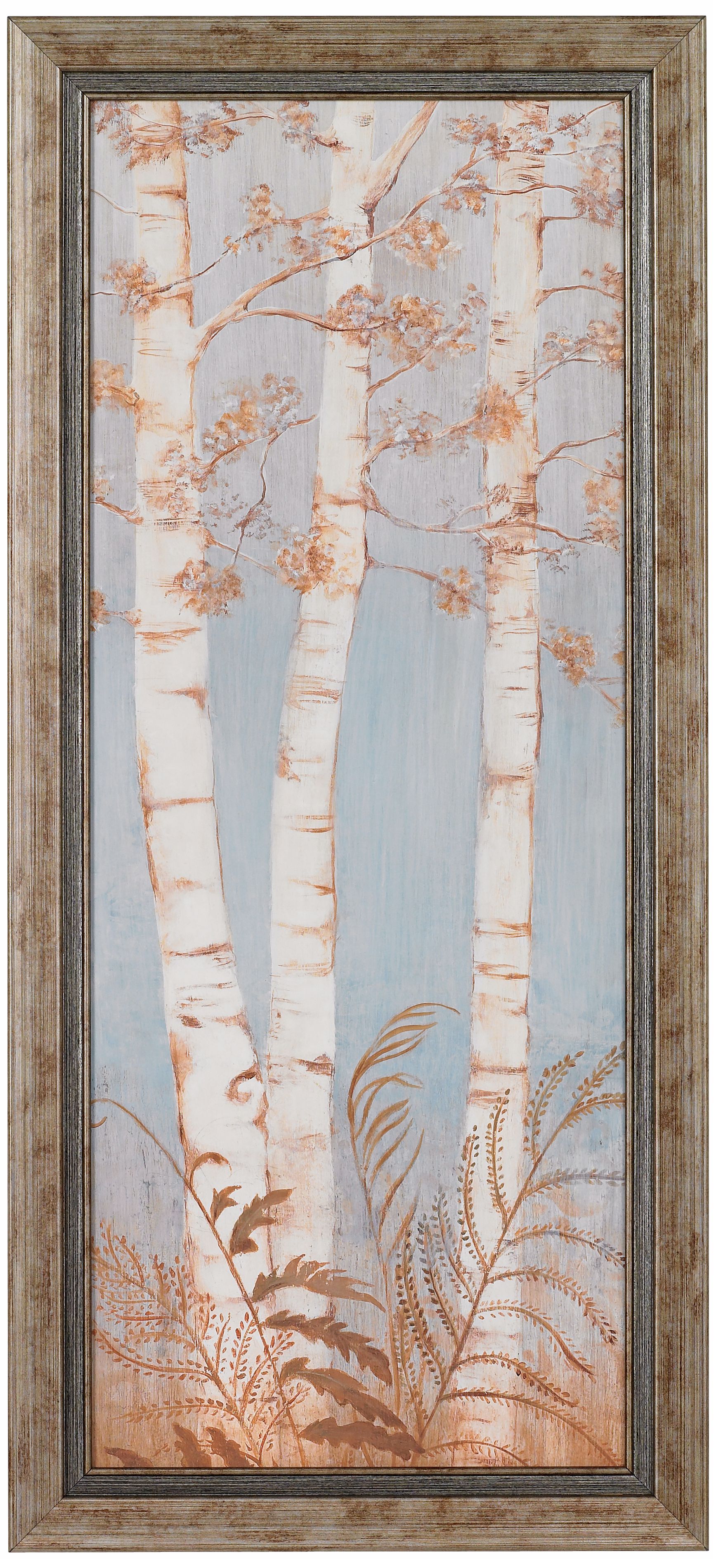 Birch Woods Framed 33 1/4" High Wall Art