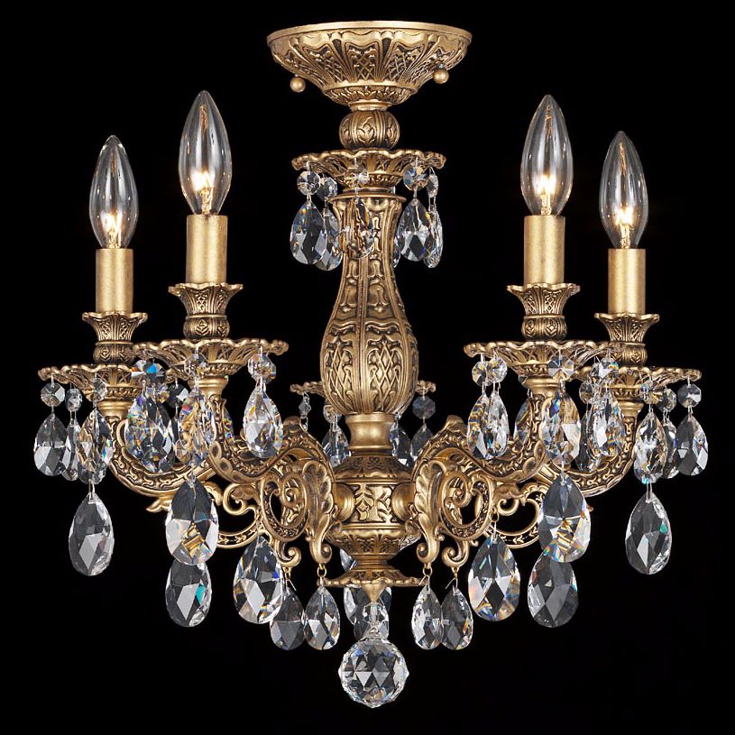 Schonbek Milano Collection 16 1/2" Crystal Ceiling Light